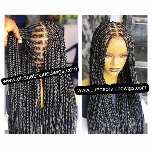 24inch Knotless Box Braids Wig