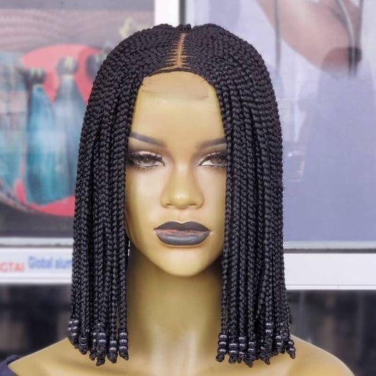 Beaded Bob Braided Wig
