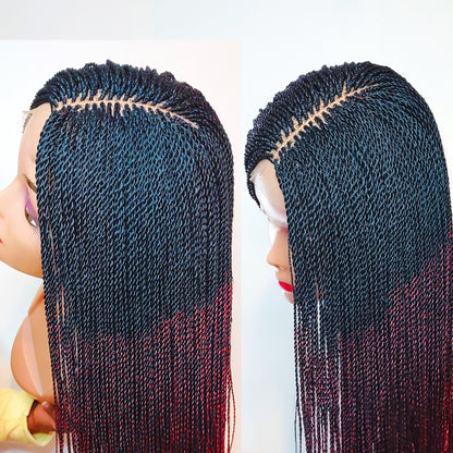 Senegalese Micro Twist Braided Wig
