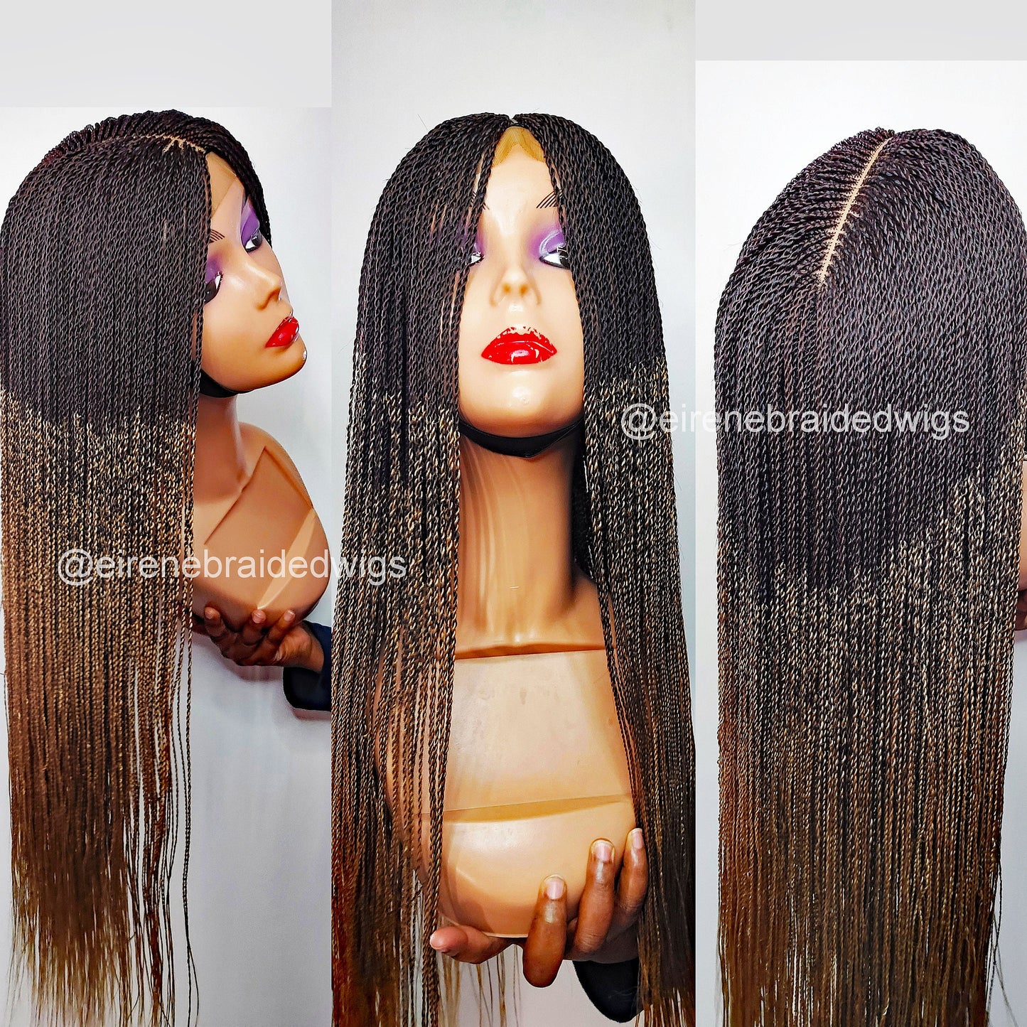 Senegalese Micro Twist Braided Wig