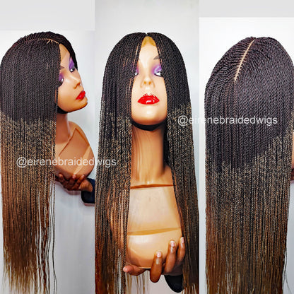 Senegalese Micro Twist Braided Wig