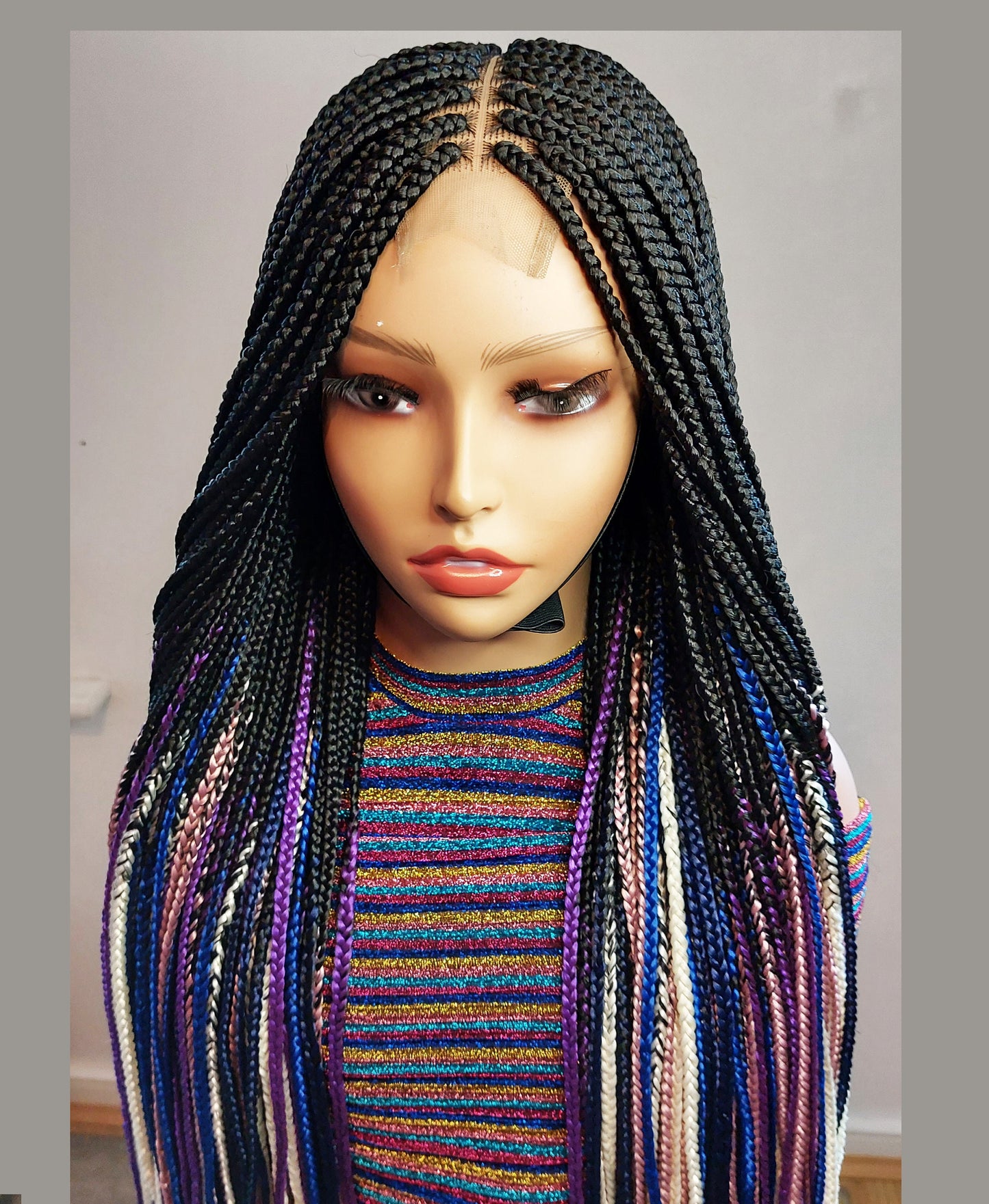 Reverse Box Braids Wig