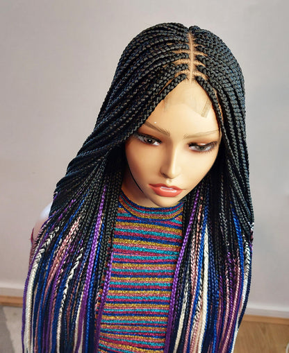 Reverse Box Braids Wig