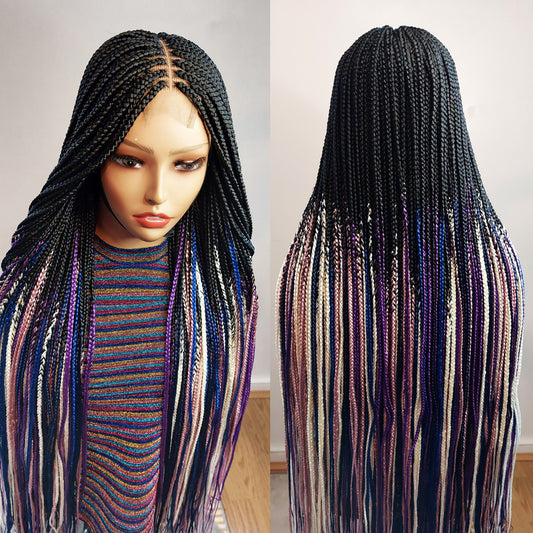 Reverse Box Braids Wig