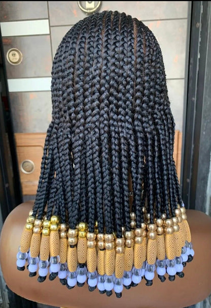 Fringe Braids Wig With Bangs