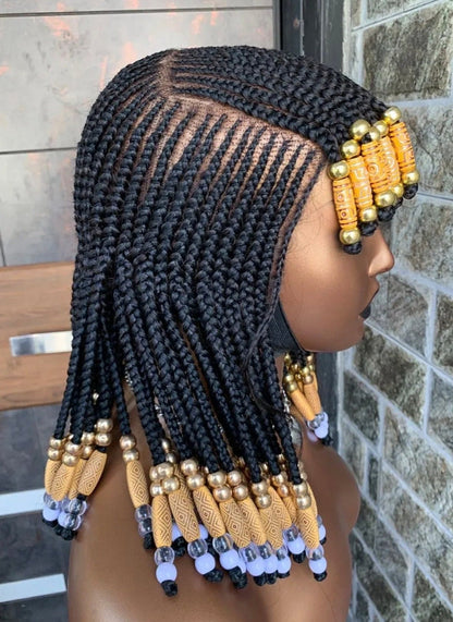Fringe Braids Wig With Bangs