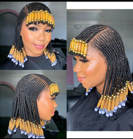 Fringe Braids Wig With Bangs