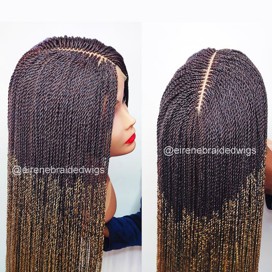 Senegalese Micro Twist Braided Wig