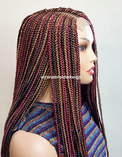 Centre Part Braided Conrow Wig