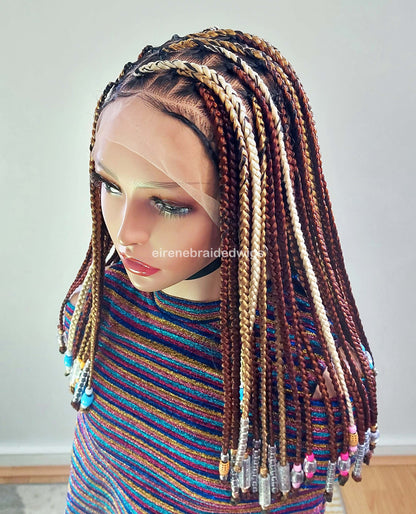 Beaded Knotless Box Braided Wig