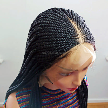 30inch Baby Hair Lace Frontal Conrow Wig