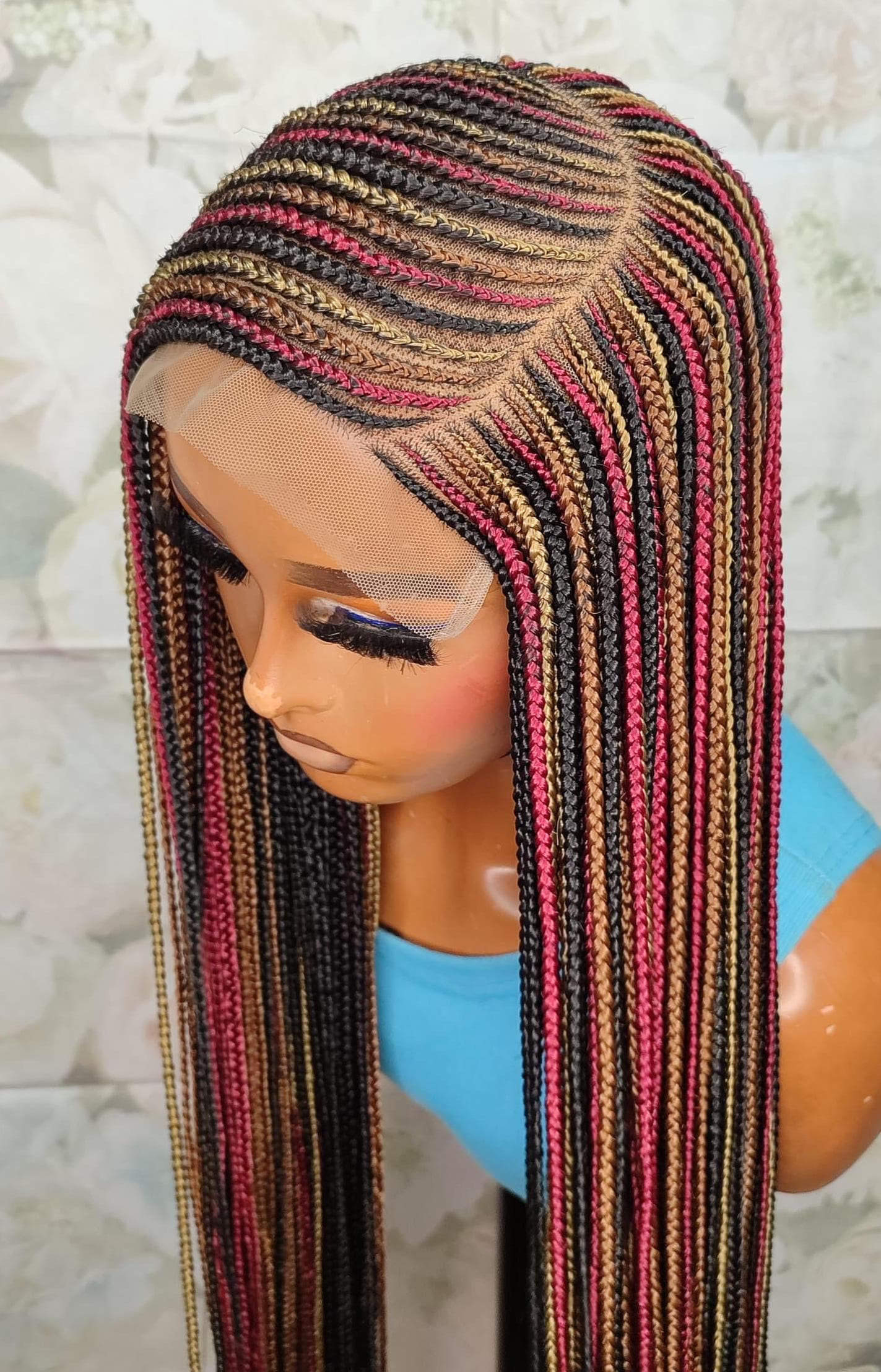 C-Cut Lace Frontal Conrow Wig