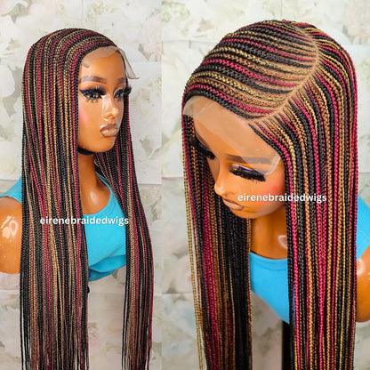 C-Cut Lace Frontal Conrow Wig