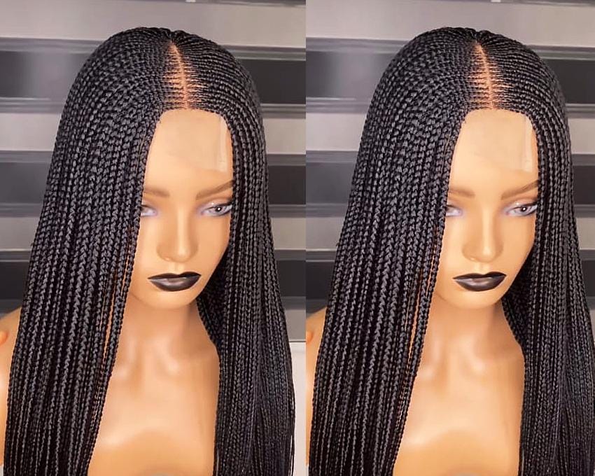 Black Fulani Conrow Braids Wig
