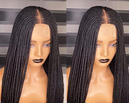 Black Fulani Conrow Braids Wig